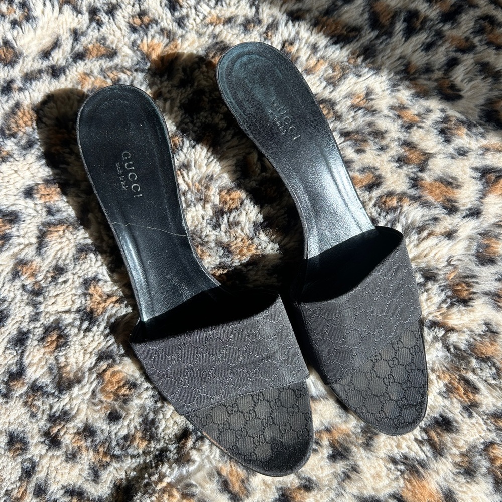 Gucci Black Women's Slide Sandals